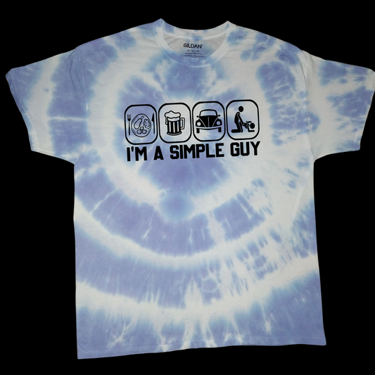 I'm A Simple Guy - Tie Dye - Graphic T-Shirt - Mister Snarky's