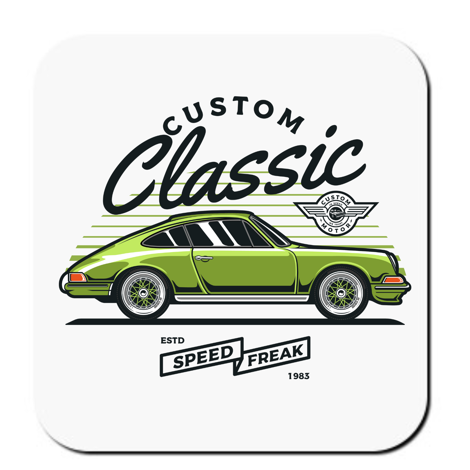 Custom Classic - 911 - Set of 4 Coasters - Mister Snarky's