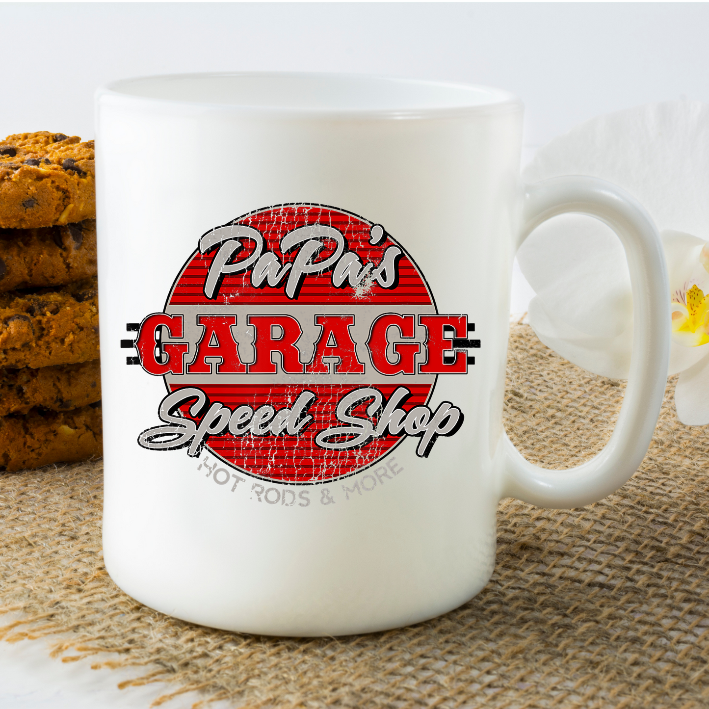 Papa's Garage  - 11oz. Mug - Mister Snarky's