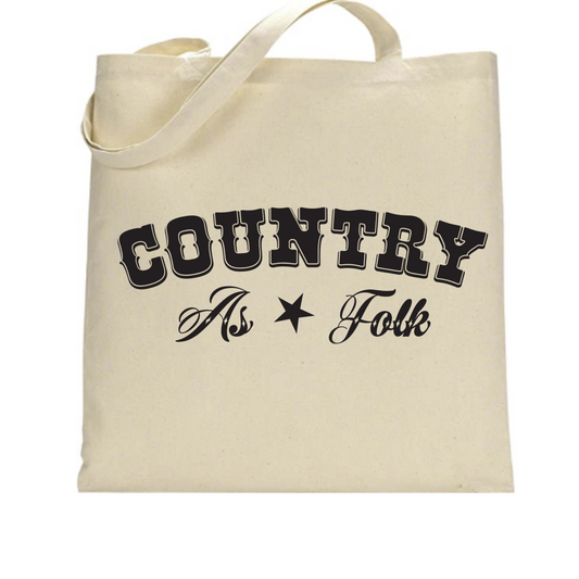 Country as Folk - Tote Bag - Mister Snarky's
