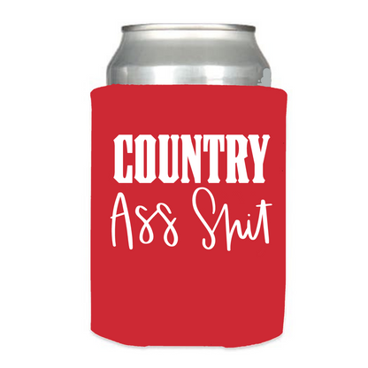Country A$$ $hit - Can Cooler Koozie - Black, Red, Blue, or Camo - Mister Snarky's