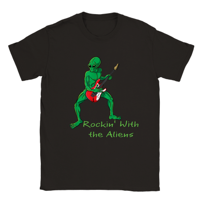 Rockin' with the Aliens - Classic Unisex Crewneck T-shirt - Mister Snarky's