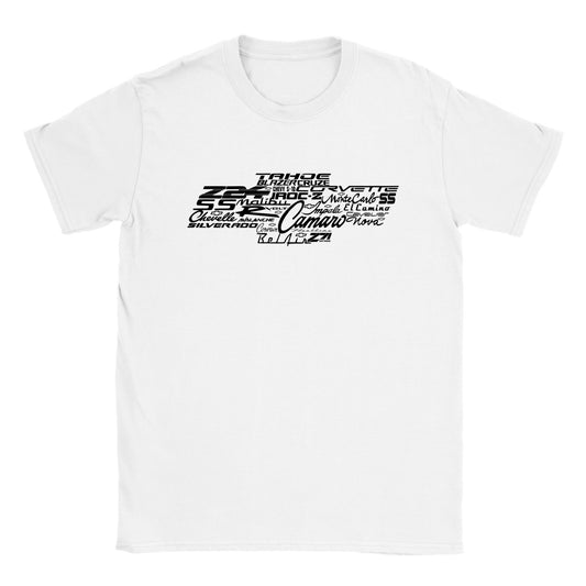All Chevy Names Bow Tie T-shirt - Mister Snarky's