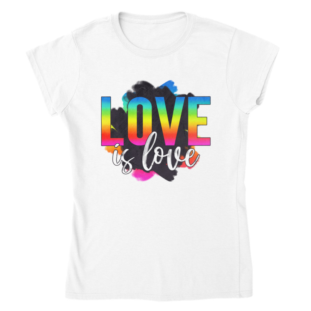Love is Love - Classic Womens Crewneck T-shirt - Mister Snarky's