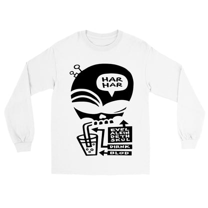 Evil Alien Death Skull - Longsleeve T-shirt - Mister Snarky's