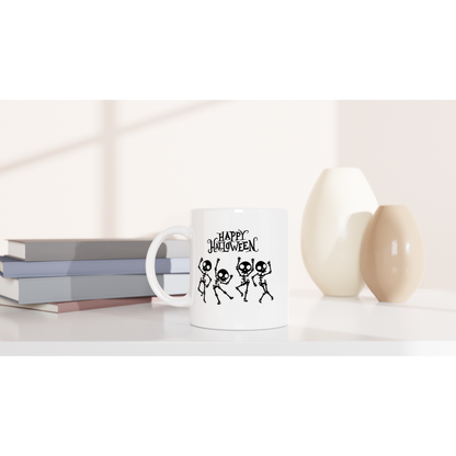 Happy Halloween - White 11oz Ceramic Mug - Mister Snarky's