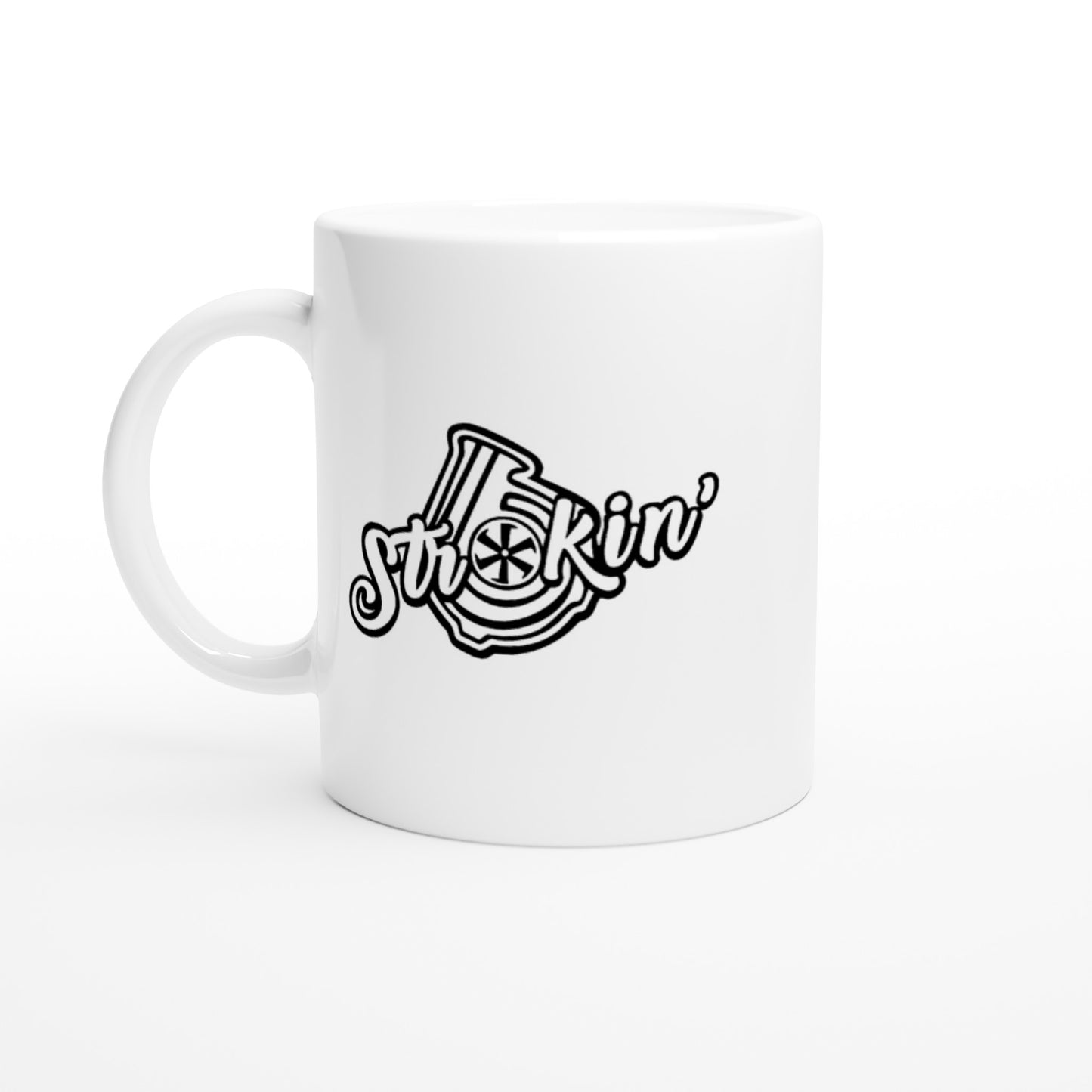 Strokin' - White 11oz Ceramic Mug - Mister Snarky's