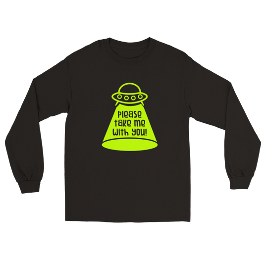 Please Take Me With You! Long sleeve T-shirt - Mister Snarky's