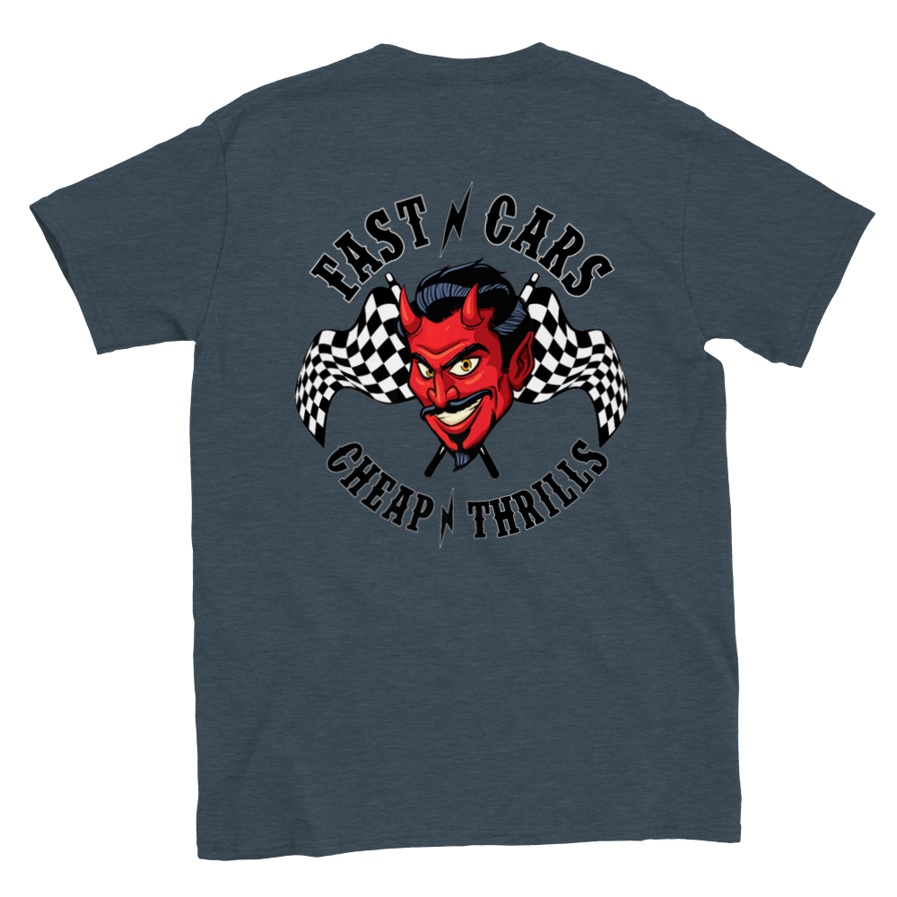 Fast Cars - Cheap Thrills - Classic Unisex Crewneck T-shirt - Mister Snarky's