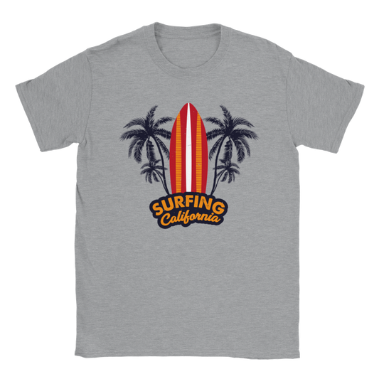Surfing California - Vacay - Summer -  Beach -  Unisex Crewneck T-shirt - Mister Snarky's