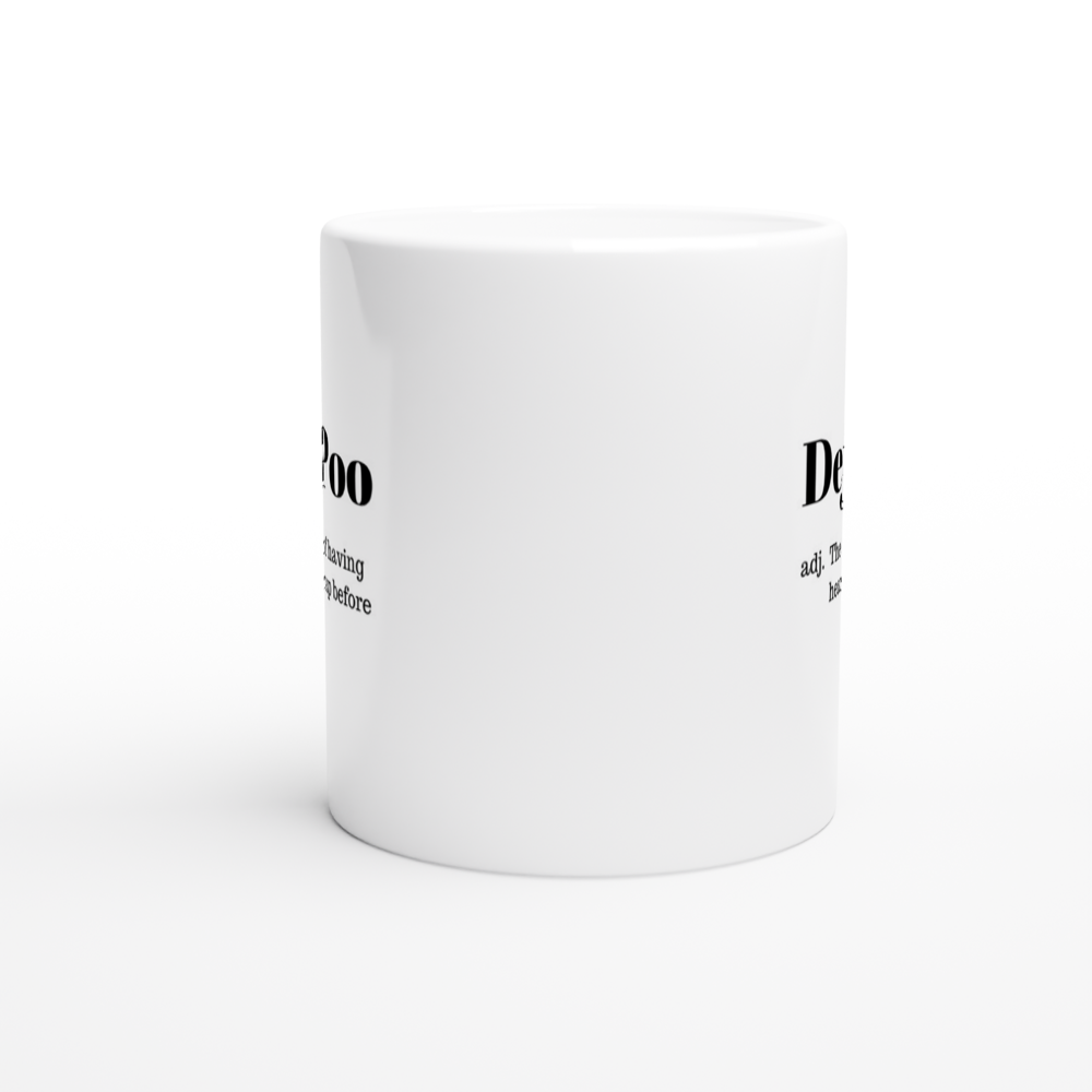 Deja Poo - White 11oz Ceramic Mug - Mister Snarky's
