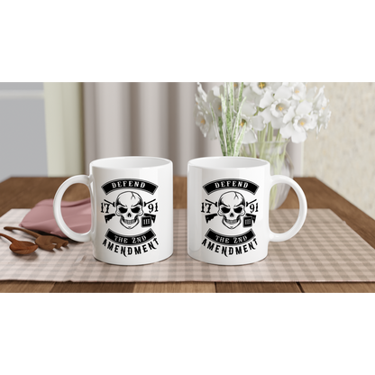 Defend the 2nd Amendment - White 11oz Ceramic Mug - Mister Snarky's