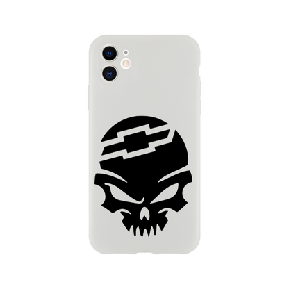 Skull with Chevy Emblem  - Flexi case for Apple or Samsung - Mister Snarky's
