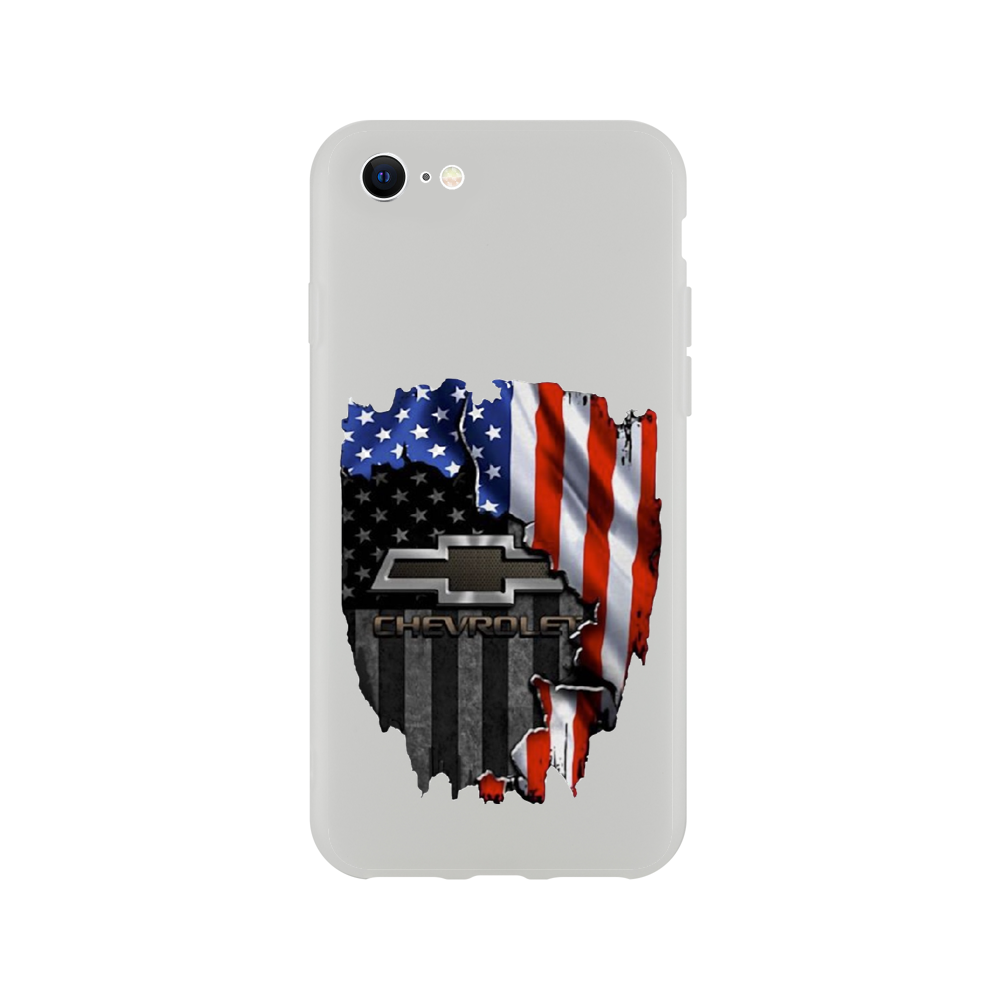 Chevy and the American Flag - Flexi case for Apple and Samsung - Mister Snarky's