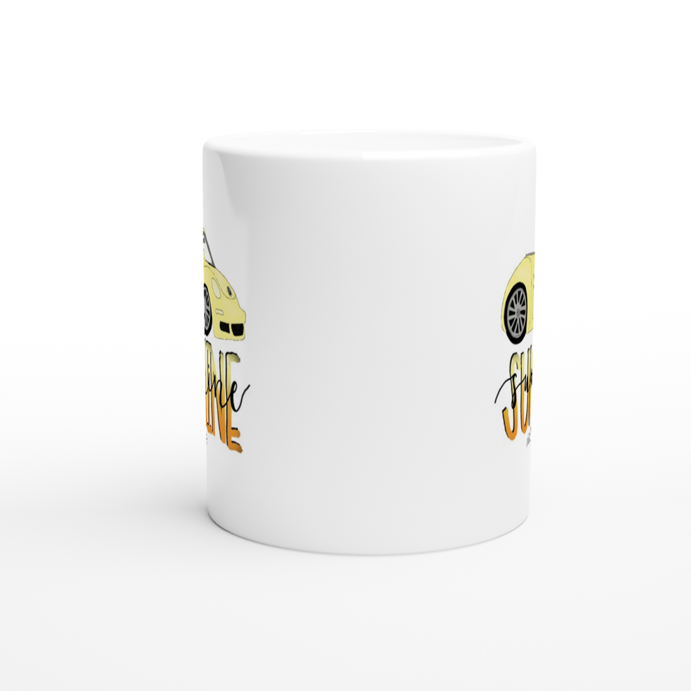 Sunshine and Good TimesWhite 11oz Ceramic Mug - Mister Snarky's