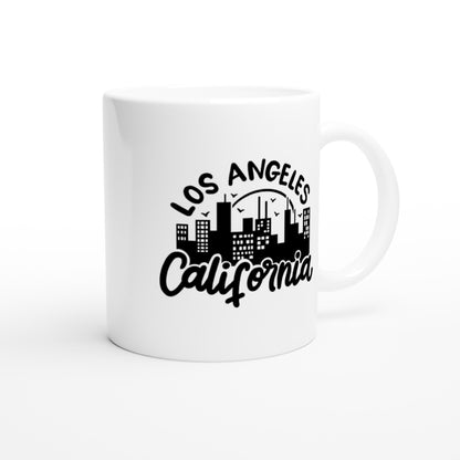 Los Angeles California - White 11oz Ceramic Mug - Mister Snarky's