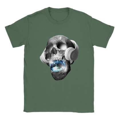 DJ Skull - Unisex Crewneck T-shirt - Mister Snarky's