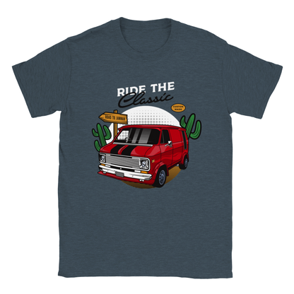 Ride the Classics - Chevy Custom Van - Unisex Crewneck T-shirt - Mister Snarky's
