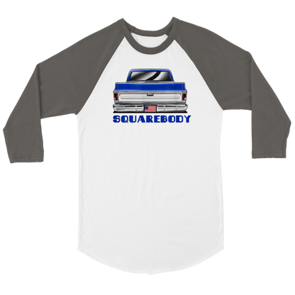Chevy Squarebody C10 3/4 sleeve Raglan T-shirt - Mister Snarky's