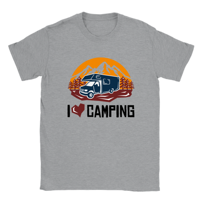 I Love Camping - Classic Unisex Crewneck T-shirt - Mister Snarky's