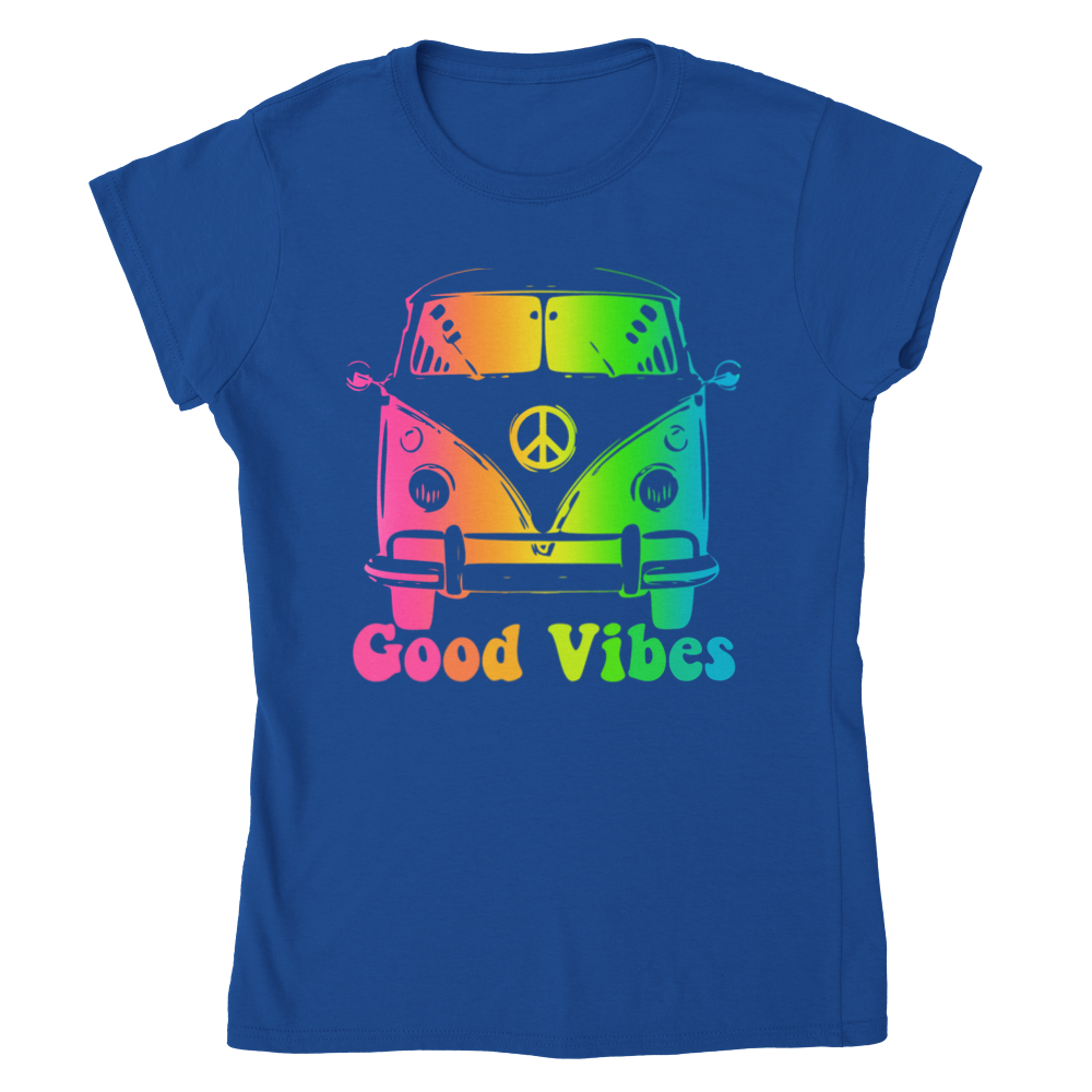 Good Vibes - Classic Womens Crewneck T-shirt - Mister Snarky's
