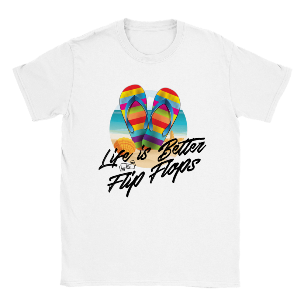 Life is Better in Flip Flops -  Unisex Crewneck T-shirt - Mister Snarky's