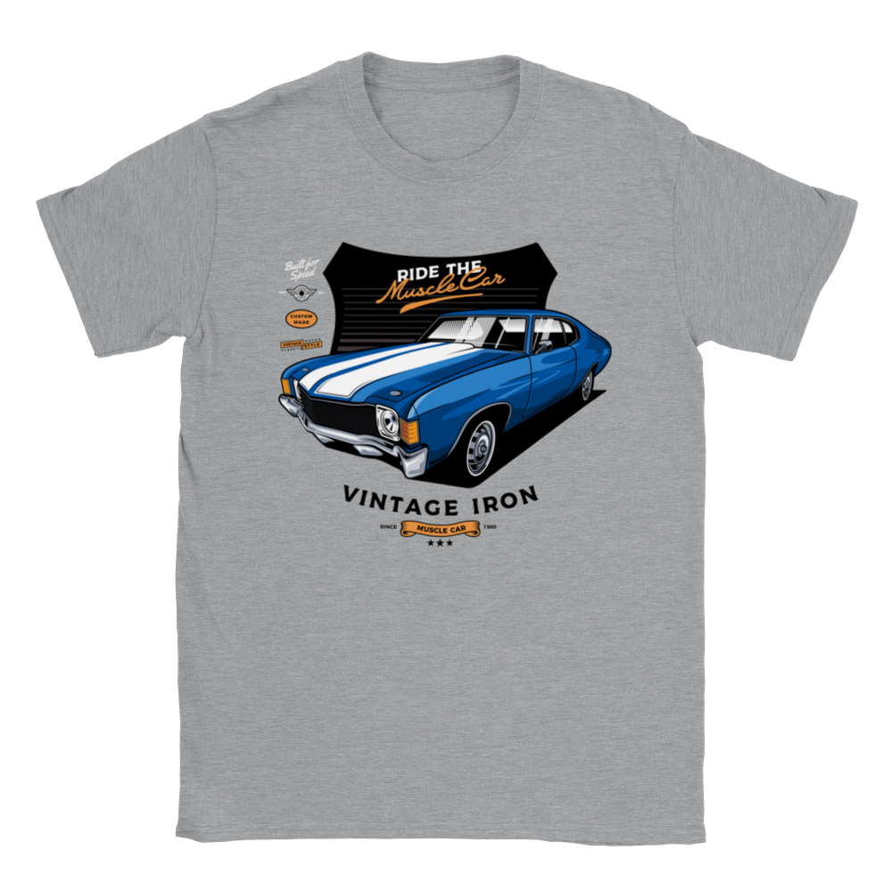 Classic 72 Chevelle - Vintage Iron - Unisex Crewneck T-shirt - Mister Snarky's