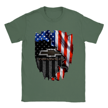 Chevy American Flag T-shirt - Mister Snarky's