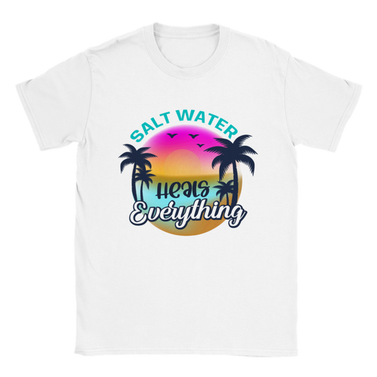 Salt Water Heals Everything - Classic Unisex Crewneck T-shirt - Mister Snarky's