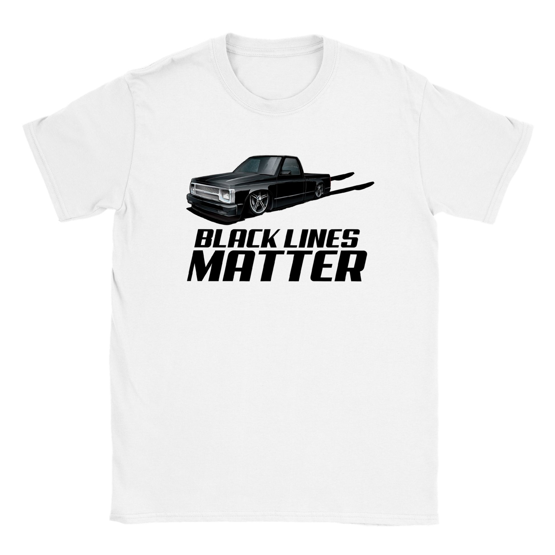 Black Lines Matter - Classic Unisex Crewneck T-shirt - Mister Snarky's