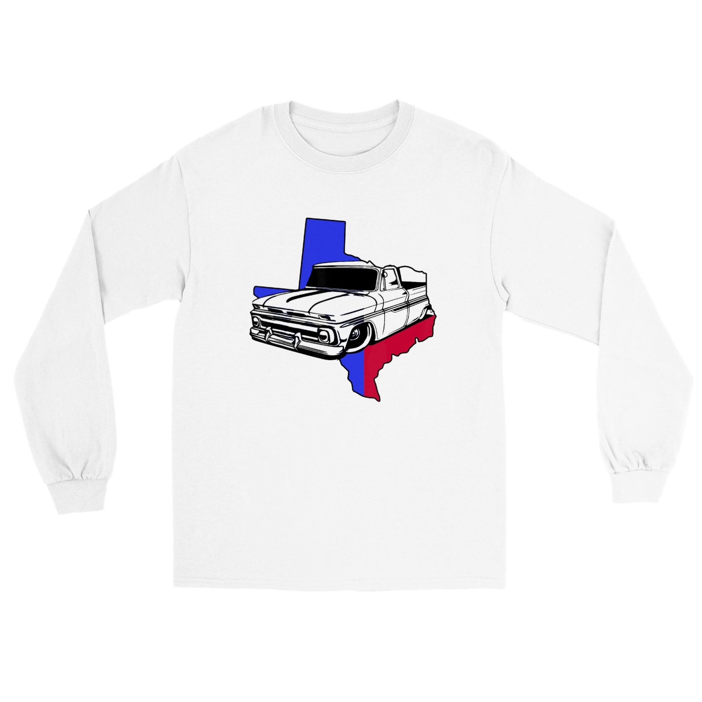 Texas Chevy C-10 - Long Sleeve T-shirt - Mister Snarky's