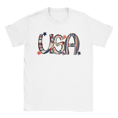 USA - Patriotic - 4th of July - America Crewneck T-shirt - Mister Snarky's