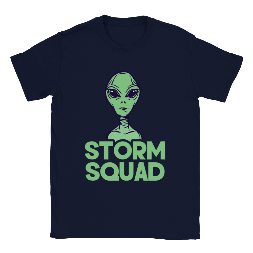 Storm Squad - ET - Alien - UFO - Area 51 Unisex Crewneck T-shirt - Mister Snarky's