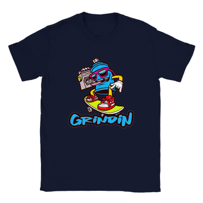 Grindin' - Rattle Can Skateboarding - Unisex Crewneck T-shirt - Mister Snarky's