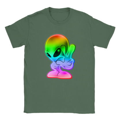 Peace Earthling - Unisex Crewneck T-shirt - Mister Snarky's