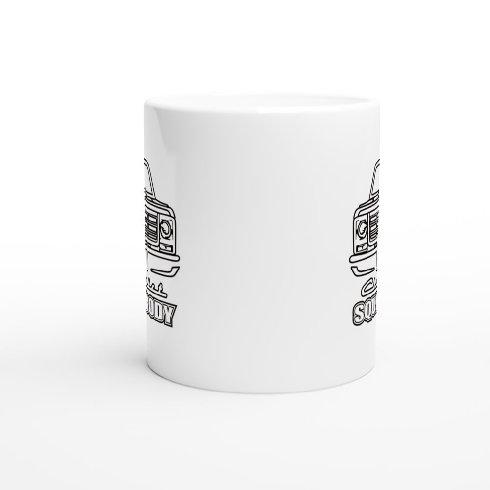 Chevy Squarebody - C10 - White 11oz Ceramic Mug - Mister Snarky's