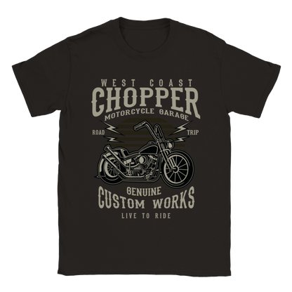 West Coast Chopper - Custom Works T-shirt - Mister Snarky's