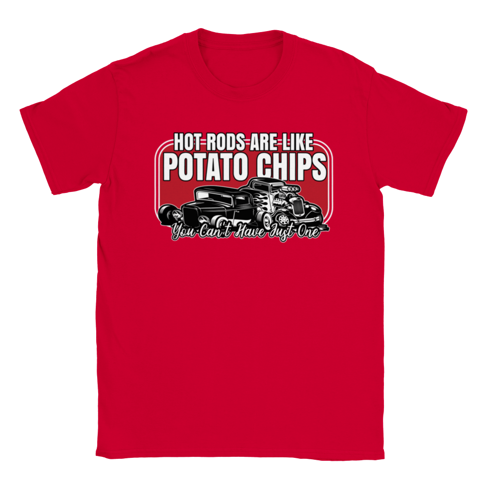 Hot Rods are like Potato Chips, You Can't Have Just One - Classic Unisex Crewneck T-shirt - Mister Snarky's