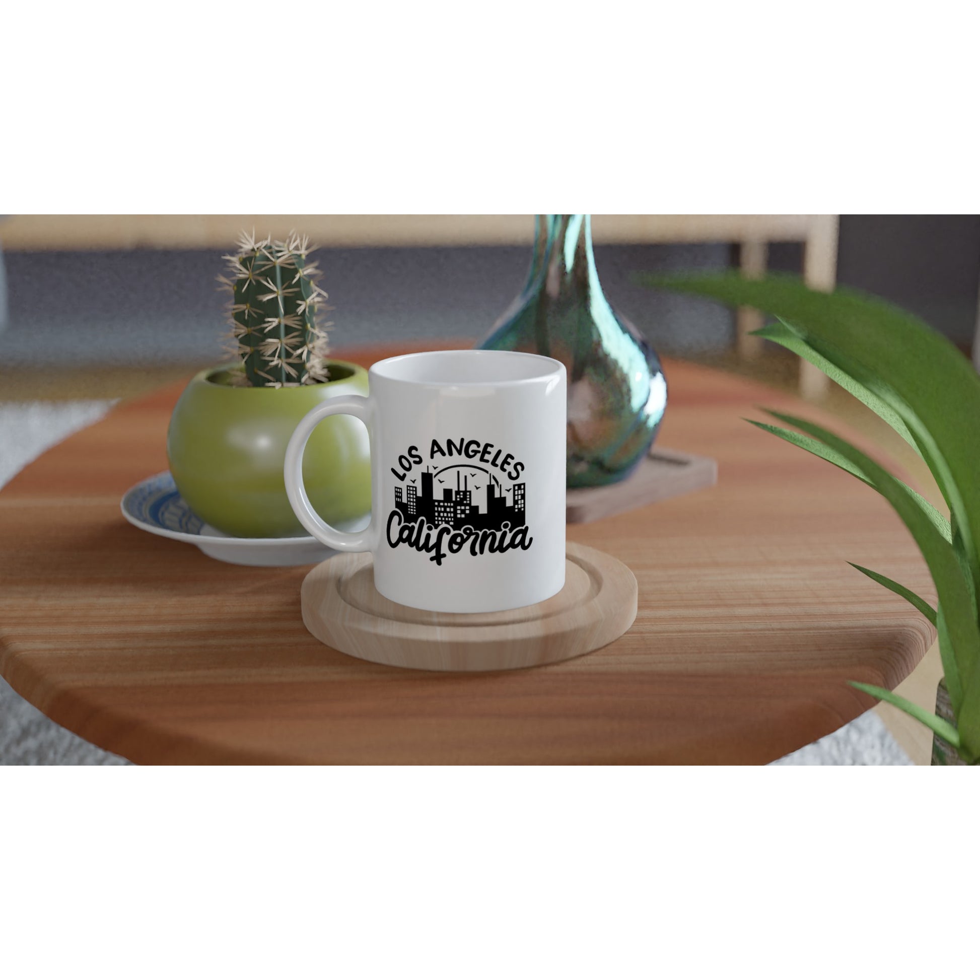 Los Angeles California - White 11oz Ceramic Mug - Mister Snarky's