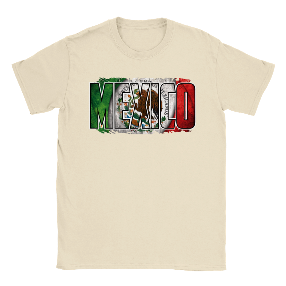 Mexico - Mexican Flag - Unisex Crewneck T-shirt - Mister Snarky's