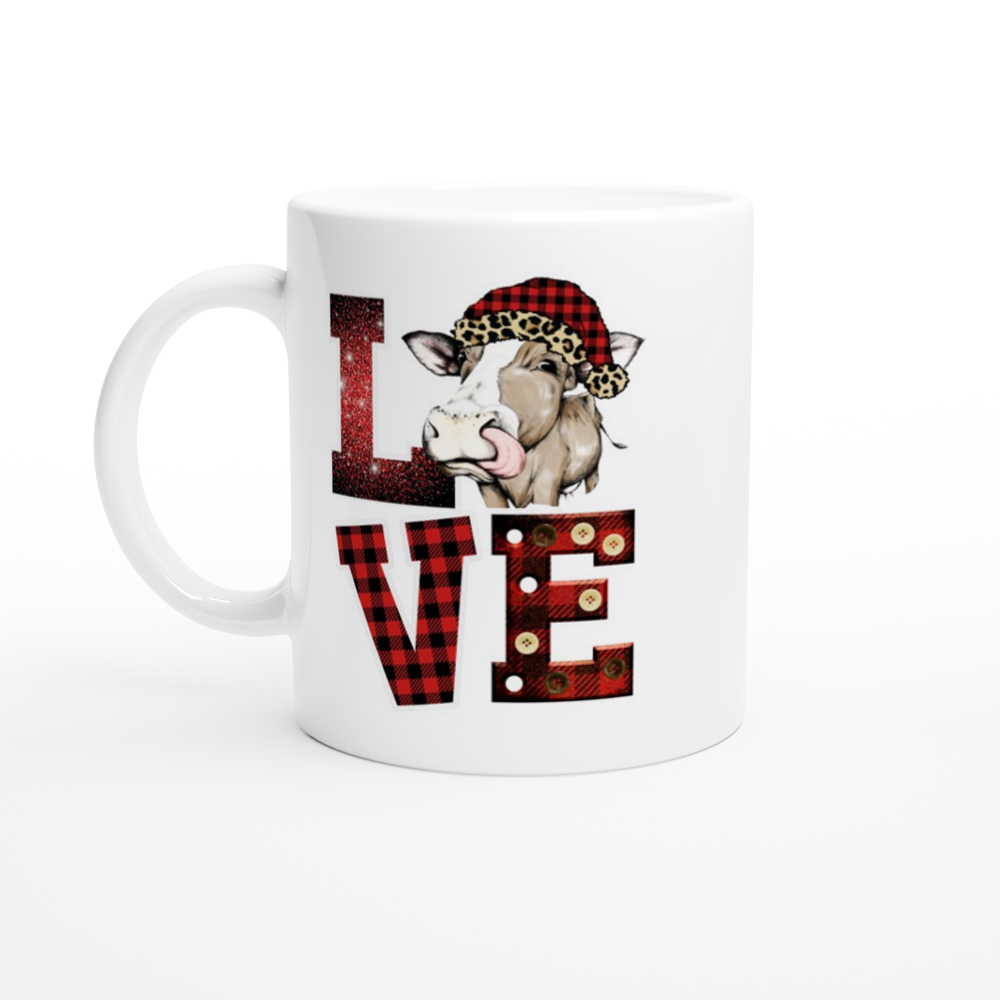 Country Love - Heffer Style - White 11oz Ceramic Mug - Mister Snarky's