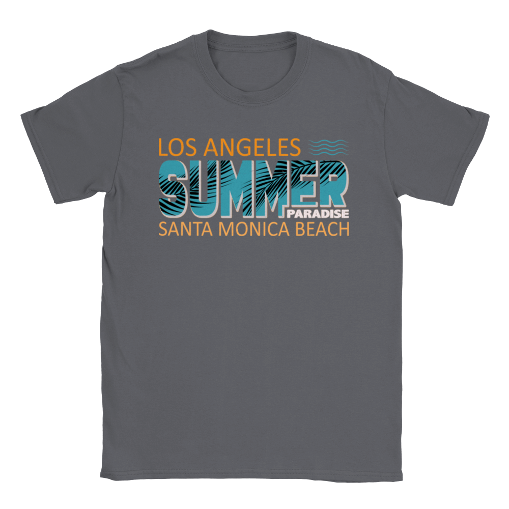Los Angeles Summer - Santa Monica Beach - Paradise - Cali -  Unisex Crewneck T-shirt - Mister Snarky's