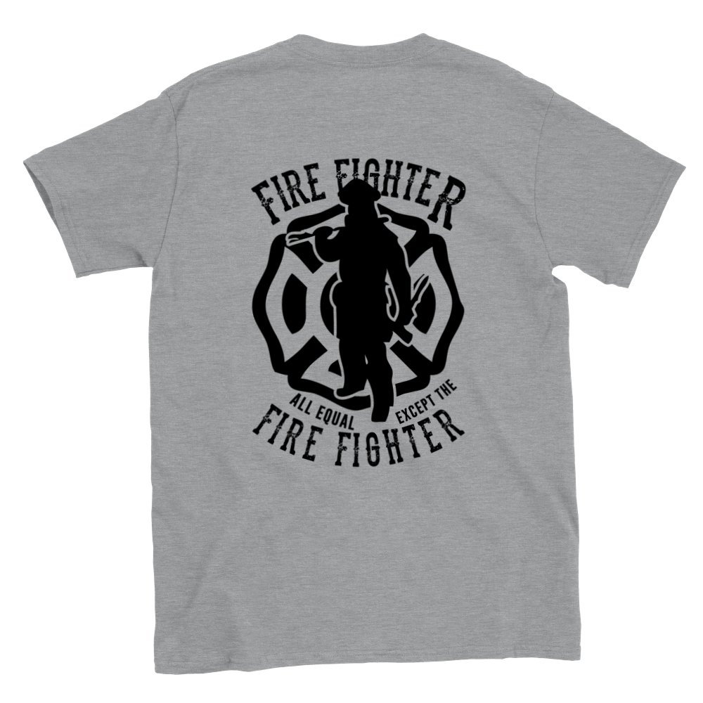 Fire Fighter - Classic Unisex Crewneck T-shirt - Mister Snarky's