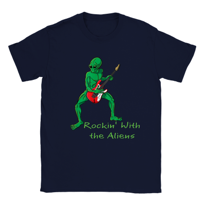 Rockin' with the Aliens - Classic Unisex Crewneck T-shirt - Mister Snarky's