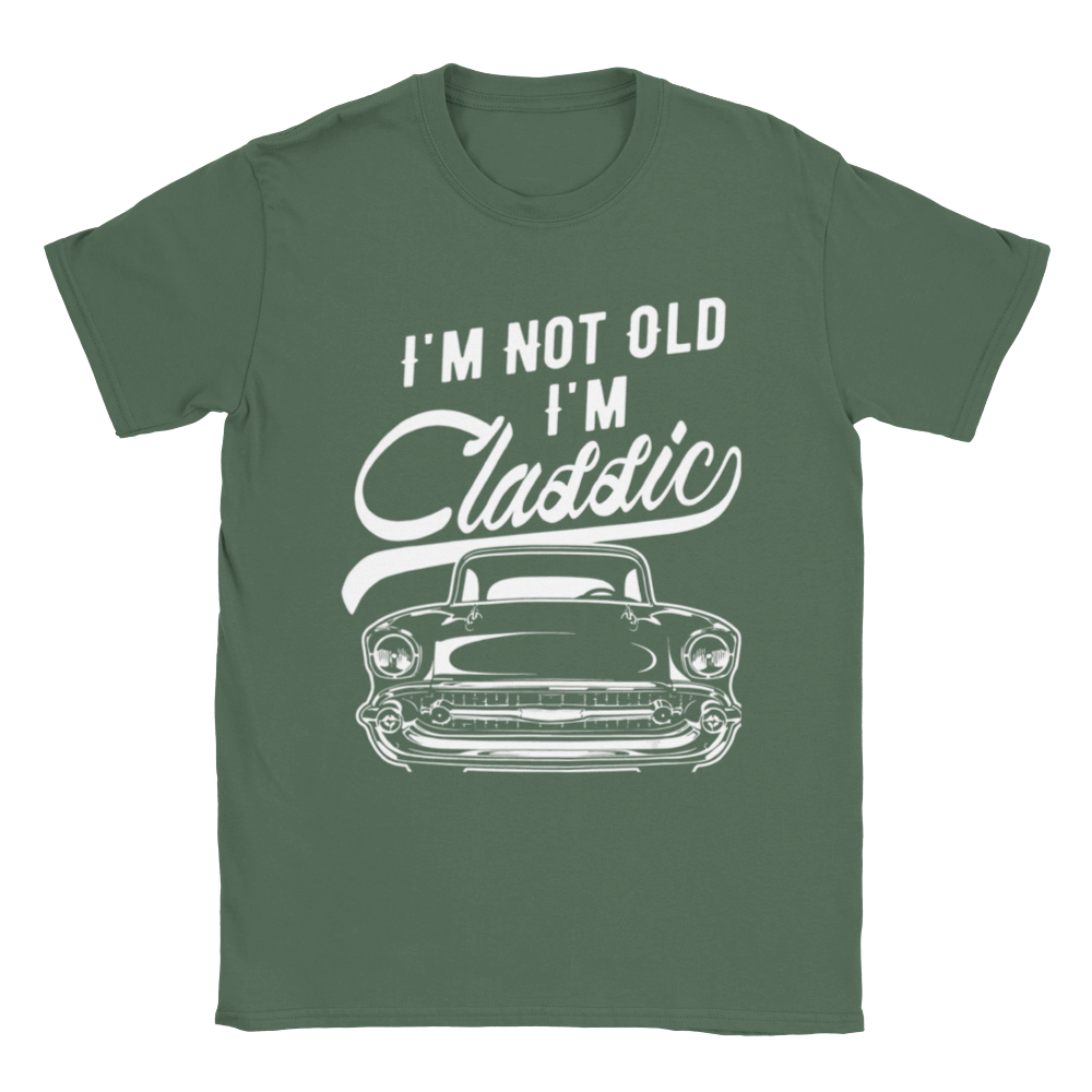 I'm Not Old I'm Classic - 57 Chevy -Classic Unisex Crewneck T-shirt - Mister Snarky's