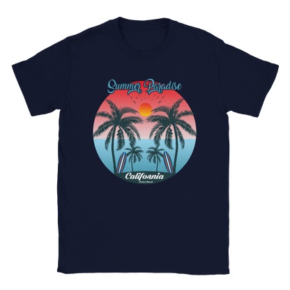 Summer Paradise - Venice Beach California - Vaca - Unisex Crewneck T-shirt - Mister Snarky's