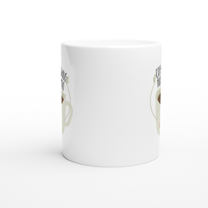 Coffee is a Hug in a Mug - White 11oz Ceramic Mug - Mister Snarky's
