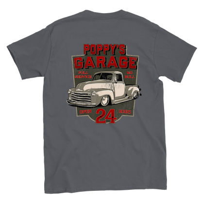 Poppy's Garage - 47 - 54 Chevy Pickup - Back Print - T-shirt - Mister Snarky's