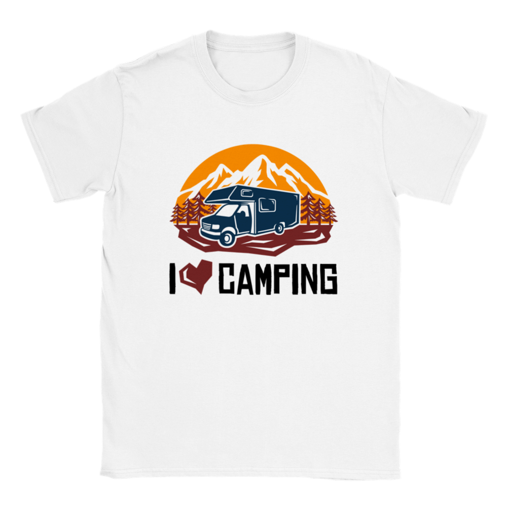 I Love Camping - Classic Unisex Crewneck T-shirt - Mister Snarky's