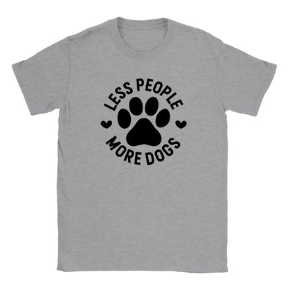 Less People More Dogs - Classic Unisex Crewneck T-shirt - Mister Snarky's